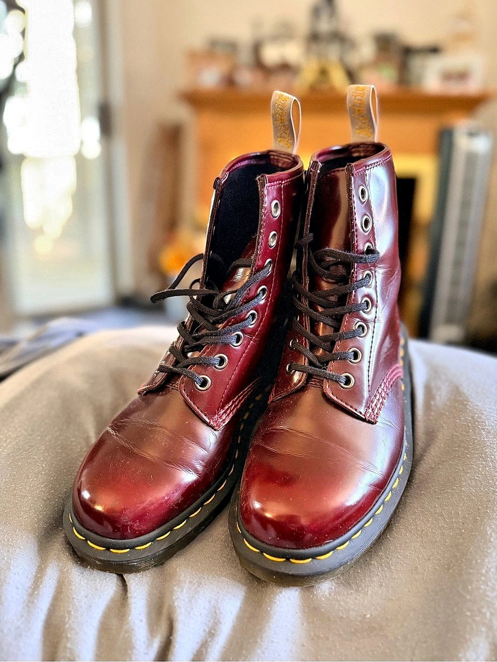 Dr. Martens Vegan 1460 Cherry Red Boots – Women’s Size 6